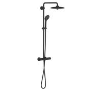 Sistema de ducha Grohe Vitalio System 260 con mezclador termostático, 264032432, Color: Negro mate