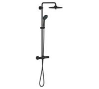 Sistema de ducha Grohe Vitalio System 260 con mezclador termostático, 26403KF2, Color: Negro fantasma