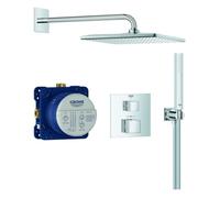 Sistema de ducha Grohtherm Cube de Grohe, kit completo in uerpo de instalación empotrado, Rainshower Mono 310 Cube, 34868000
