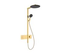 Sistema de ducha hansgrohe Raindance Alive S 300 1jet EcoSmart con ShowerSelect Comfort, 24583990, Color: Óptica Oro Pulido