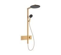 Sistema de ducha Raindance Alive S 300 de hansgrohe EcoSmart de 1 chorro con ShowerSelect Comfort, 24583140, Color: Bronce cepillado