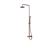 Sistema de ducha Steinberg Serie 100, ducha de lluvia redonda, 1002721BC, Color: cobre cepillado