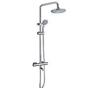 Sistema de Ducha Temperatura Constante 38 ℃, grifos de Ducha completos, Sistemas de Cabeza de Ducha de Lluvia con combinación de Ducha montada en la Pared Portada para baño Todo Metal