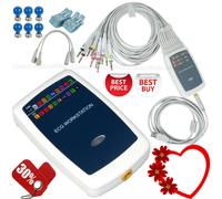 Sistema de ECG en reposo ECG Workstation 12 lead, EKG Machine Recorder +Software