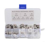 Sistema de empaquetado robusto de la lavadora plana del acero inoxidable, equipo surtido 360pcs para el almacenamiento fácil