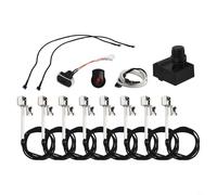 Sistema de encendido electrónico de parrilla para parrillas Charbroil que contiene módulo de encendido de 5 salidas, 8 cables y 2 botones de activación