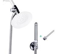 Sistema de enema de ducha con manguera de 100 pulgadas, desviador, válvula de control de agua para hombres y mujeres, limpieza portátil, kit de boquilla de enema (cromo pulido)