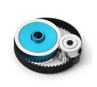 Sistema de engranajes de transmisión por correa de transmisión para Tamiya TT02 TT-02 1/10 RC Car Upgrade Part 16T/40T Drive Gear Low Noise Gearbox Belt Drive Polea