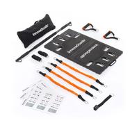 InnovaGoods® Sistema de Entrenamiento Integral Portátil con Guía de Ejercicios, Gympak MAX-Fitness, Gym en casa, Sistema de entrenamiento en suelo, Unisex, Color Negro y Naranja