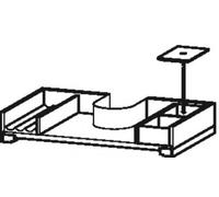 Sistema de equipamiento Duravit para anchuras de mueble de 600 mm, incl. hueco para sifón., UV996707777, Color: Nogal Sólido