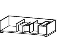 Sistema de equipamiento Duravit para anchuras de mueble de 80,0 cm, sin hueco para sifón, UV992507878, Color: arce macizo