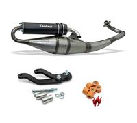 Sistema de escape completo LeoVince HAND MADE TT Black Edition, aluminio