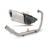 Sistema De Escape Completo Modificado Para CF&M&OTO 250SR, 300SR, 250NK, 300NK, Racing Street Bike Line, Colector Y Silenciador Akra(Style B)