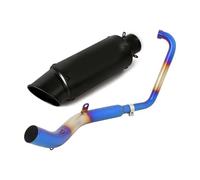 Sistema De Escape Completo para Motocicleta, Silenciador Tubo Enlace Cabezal con DB Killer Extraíble para Zontes ZT125 U1 G1 2021-2022