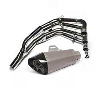 Sistema De Escape Completo Para Motocicleta, Tubo De Escape, Silenciador De Biela Delantera Para Yamaha XJ6N XJ6F escape(Model A)