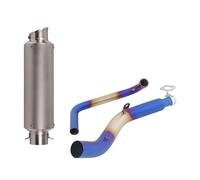 Sistema De Escape Completo para Motocicleta Tubo Enlace Delantero Azul Slip On Silenciador 51 Mm con DB Killer para Zontes ZT125 U1 G1 2021 2022