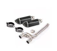 Sistema De Escape De Motocicleta, Silenciador De 51 Mm, Punta De Silenciador Para Y&amaha FZ6 FZ6N FZ6S Con Tubo Intermedio De Doble Salida(Style 5)