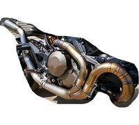 Sistema De Escape De Motocicleta, Silenciador De Tubo De Conexión De Eliminación De Catalizador Modificado Para Ducati Monster 821 1200R 1200S 2014-2019 calle