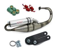 Sistema de escape LeoVince HAND MADE TT homologado ECE para Speedfight 2 50 AC