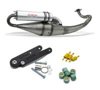 Sistema de escape LeoVince HAND MADE TT homologado ECE para Speedfight 3 50 LC