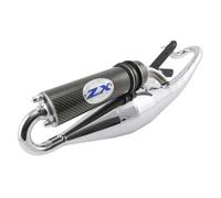 Sistema de Escape LeoVince Handmade ZX Cromo para Peugeot Jet Force 50