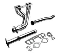 Sistema De Escape Plateado/negro Para Camioneta Para Toyota Para 4-Runner 2.4L 22RE 4WD 1990 1991 1992 1993 1994 1995 WEFOLCC