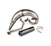 Sistema de escape Stage6 Streetrace alto CNC, negro para Sherco SE/SM