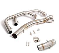 Sistema De Escape Tubo Motocicleta Enlace Intermedio Cabezal Deslizante para Kawasaki Z400 para Ninja 400 2018-2020 Sistema de Escape(Style 1)