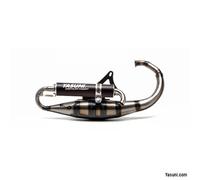 Sistema de Escape Yasuni Scooter R para Mina Relli pie, Aluminio - Silenciador Trasero (Negro), con Abe/S de gutachten