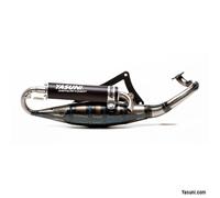 Sistema de escape Yasuni Scooter R negro para Peugeot Jet-Force C-Tech Kisbee