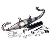 Sistema de escape Yasuni Scooter R negro para Yamaha Aerox Cat