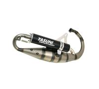 Sistema de Escape Yasuni Scooter R para Mina Relli pie, Aluminio - Silenciador Trasero (Negro), con Abe/S de gutachten