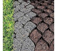 Sistema de estabilización de suelo plegable de grava de 5 cm de grosor, para patios, caminos, caravanas, estacionamientos, senderos y jardines, ampliable y fácil de instalar