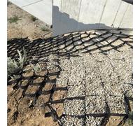 Sistema de estabilización Permeable con Rejilla de Grava de 5 cm de Alto y diseño de Panal para Caminos de Acceso y senderos, Control de erosión, solución de protección del Suelo de 8 m x 6