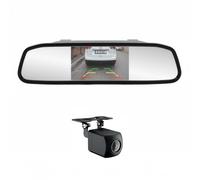 Sistema de estacionamiento inalámbrico PNI Escort P20 con Pantalla LCD de 4,3 Pulgadas integrada en el Espejo retrovisor y cámara de visión Trasera de 480p con ángulo de visión de 110 Grados.