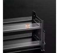 Sistema de estantería de cocina extraíble ajustable, ahorra espacio, fácil de instalar, solución de almacenamiento versátil para uso doméstico y comercial