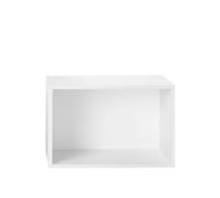 Sistema de Estanterías Apilables con Placa Posterior Grande en Blanco