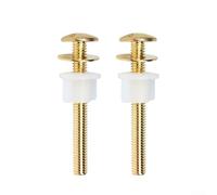 Sistema de fijación de inodoro con pernos de latón y ojales de goma de alto rendimiento para un sellado duradero