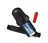 Sistema de filtración de agua de lluvia para riego por goteo, eliminación eficiente de escombros, suministro de agua limpia, kit de filtro de plástico negro, manguera de jardín estándar de 6 puntos