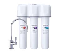 Sistema de filtro de agua potable Aquaphor ECO PRO H TRIO con grifo de 1 vía, suavizador de agua con bloqueo de gérmenes y ultrafiltración de hasta 0,1 micras