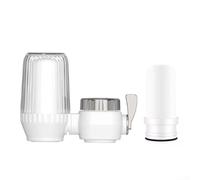 Sistema de filtro montado 3 en 1 con filtración mineral natural para eliminar sedimentos de óxido de hierro e impurezas. Agua segura para beber y cocinar (B)