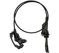 Sistema de freno hidráulico de 4 pistones con manguera de acero inoxidable delantera izquierda de 800 mm y trasera izquierda de 1450 mm para trail Riding (parte delantera izquierda)