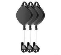 Sistema de gestión de cables de realidad virtual con gancho giratorio de 360 grados para índice de válvula para kit de reducción de ruido HTC Vive (3 piezas)