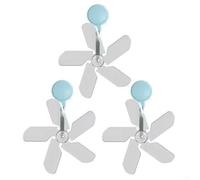 Sistema de gestión de flujo de aire acondicionado 3pcs montado en la pared con ventosas (azul)