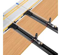 Sistema de guía paralela para sierra de oruga con parada de micro ajuste reversible, herramientas auxiliares de corte de carpintería de precisión con calibración cero compatibles con Festool