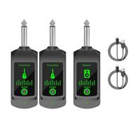 Sistema de guitarra inalámbrica: transmisor y receptor recargable para guitarra eléctrica/bajo, rango de 50 m de audio de alta fidelidad con respuesta de frecuencia de 20 Hz-20 kHz, baja distorsión