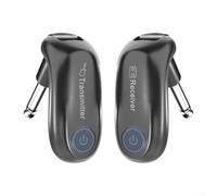 Sistema de guitarra inalámbrico 2 4G recargable, diseño giratorio, rango de 100 pies para una movilidad de escenario sin esfuerzo (negro)