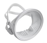 Sistema de hebilla ajustable profunda en nuestra máscara de buceo enfocada en la comodidad garantiza un ajuste seguro siempre (solo adultos blanco)