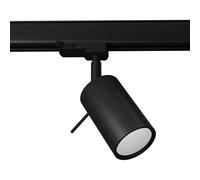 Sistema de iluminación con 7 focos y 2 lámparas colgantes carril trifásico negro o blanco 4000K Negro