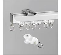 Sistema de iluminación de riel de aluminio (1-6 m/4-20 pies) - Soporte de techo o pared ajustable para sala de estar, dormitorio, divisor de habitación - A2 gris, fácil instalación, versátil